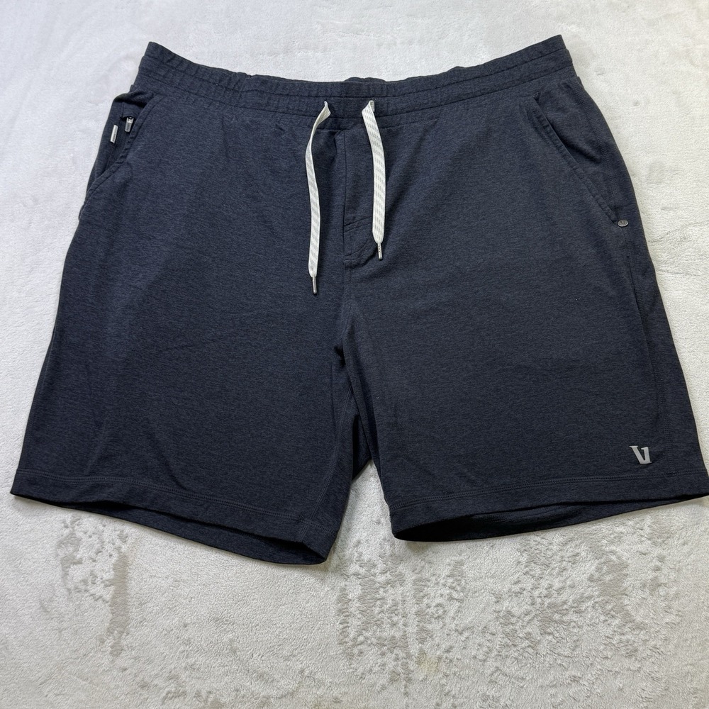 Vuori Ponto Performance Shorts Mens XL Navy Drawstring Athletic Lounge Workout